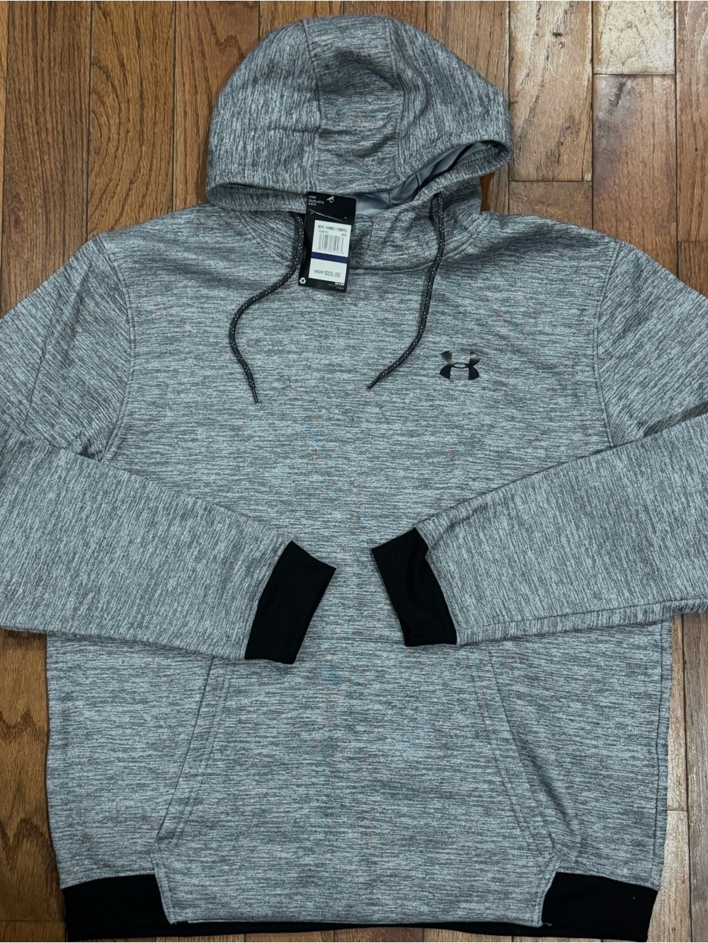 Under Armour XL Men's Gray Hooded Performance Sweatshirt - New